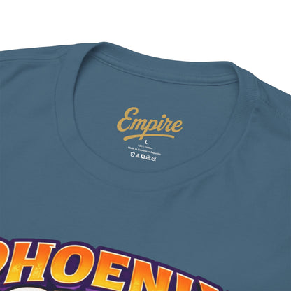 Phoenix Suns Barkley & K.J. Graphic Tee — Retro Basketball Cartoon Shirt
