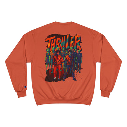 MJ Thriller Graphic Sweatshirt — Retro Zombie Dance Crew Back Print