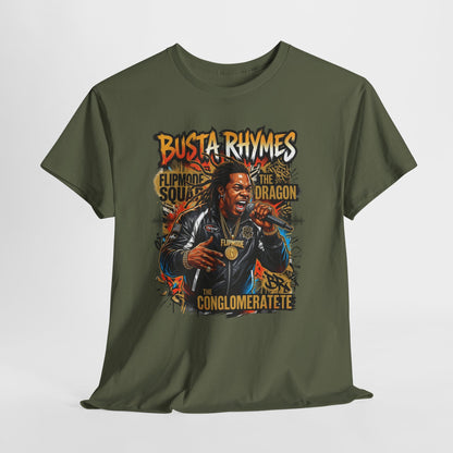 Busta Rhymes Retro Concert Graphic Tee — Flipmode Squad Dragon Conglomerate Design