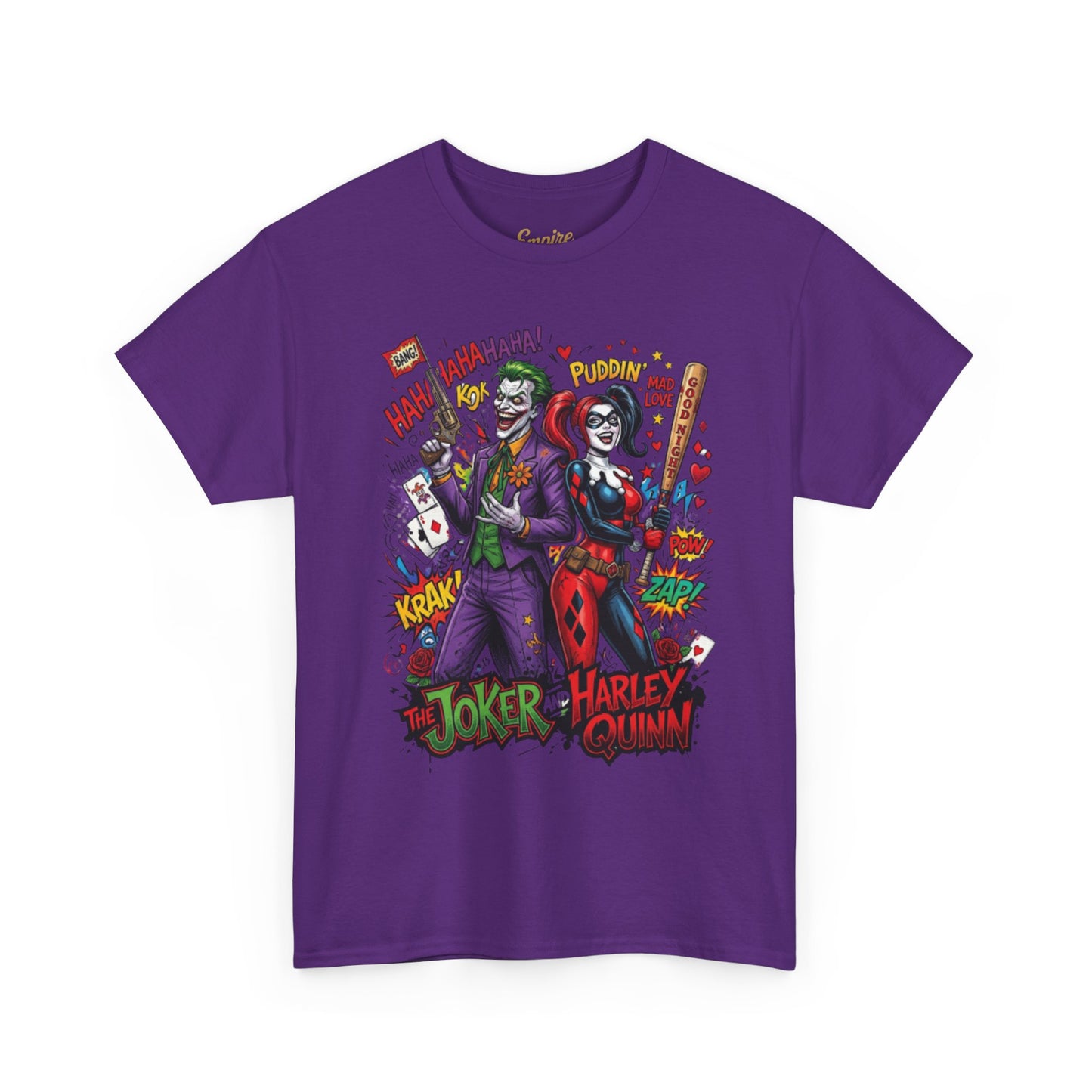Graphic Tee — Joker & Harley Comic Art T-Shirt