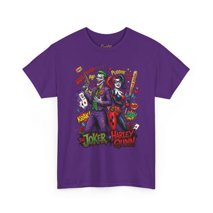Graphic Tee — Joker & Harley Comic Art T-Shirt