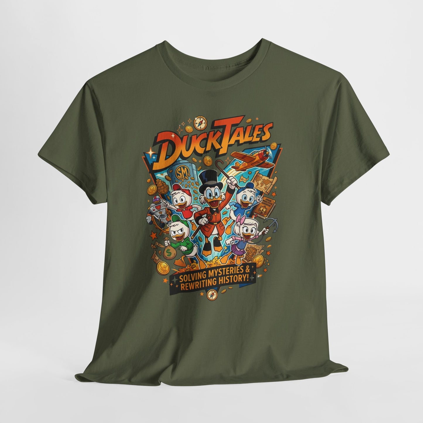 DuckTales Graphic Tee — Retro Scrooge & Nephews Adventure Shirt