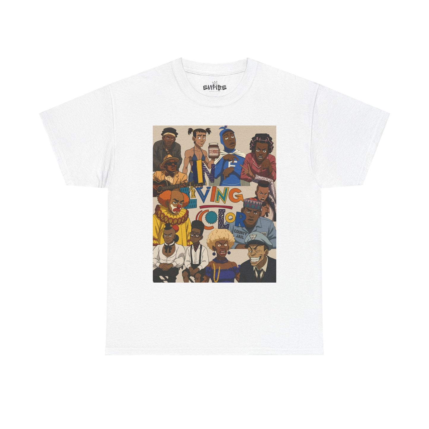 "In Living Color" Vibrant Graphic Tee for Retro 90s