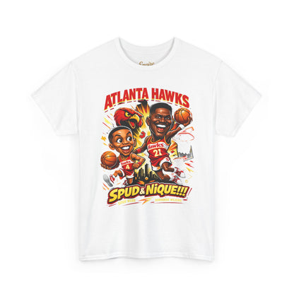 Atlanta Hawks 'Spud & Nique' Graphic Tee — Retro Basketball Fans Shirt