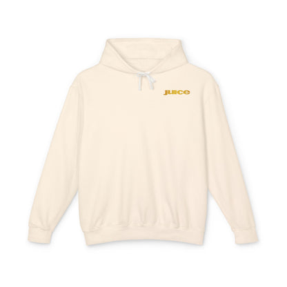Raheem Hoodie — 'Juice' Portrait Hoodie with Quote (Half-Face Design)
