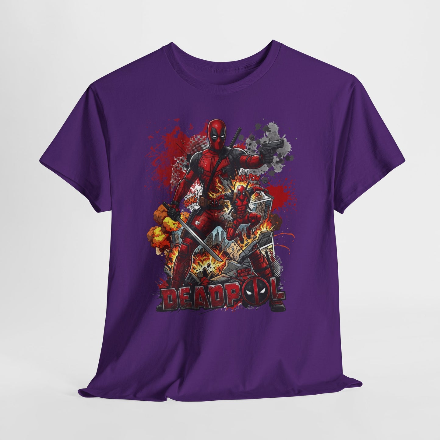 Deadpool Graphic Tee — Comic Action Superhero T‑Shirt