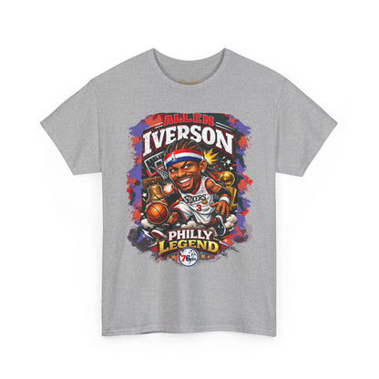 Philly Legend Basketball Tee — Iverson Retro Graphic Shirt