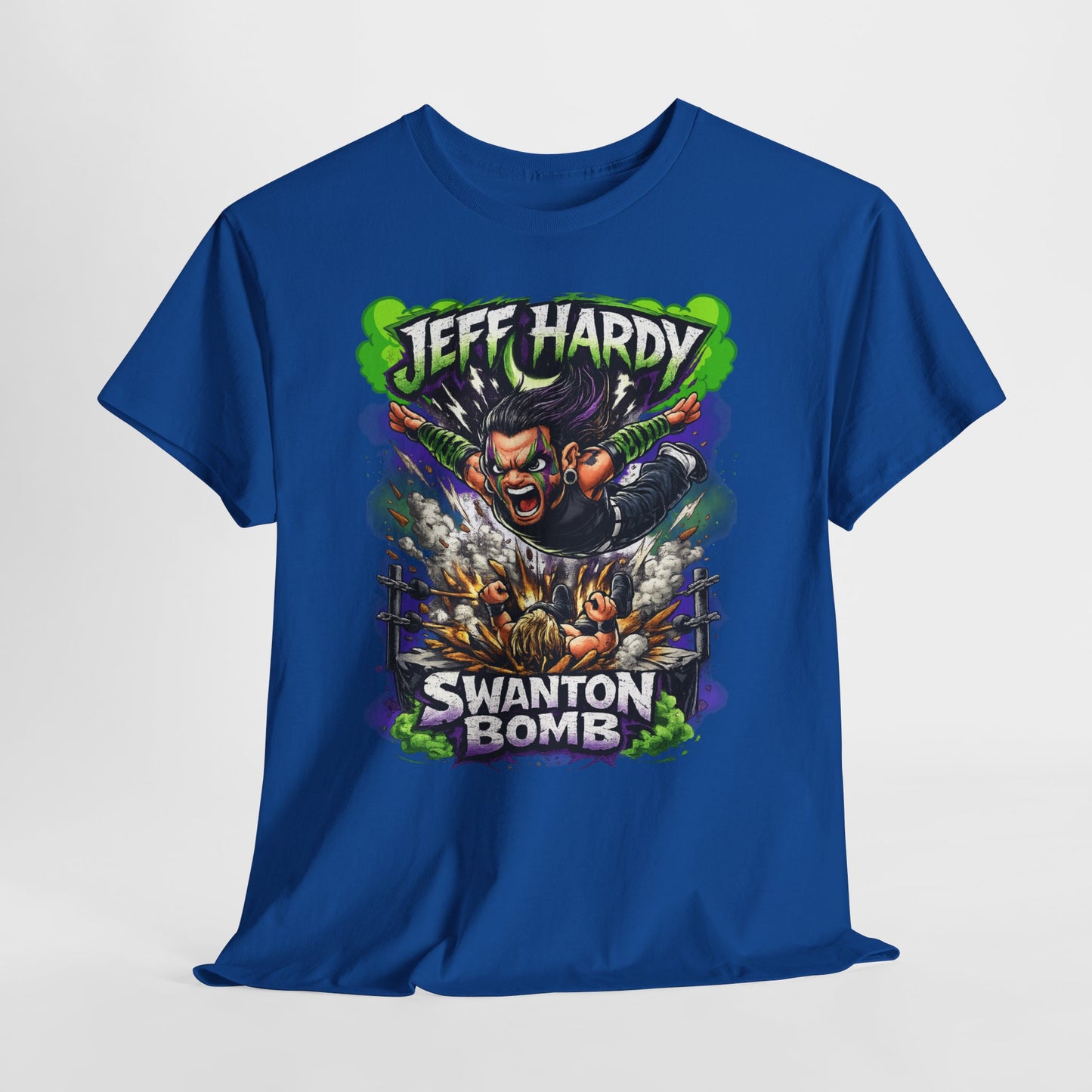 "Swanton Bomb" Graphic Tee — Pro Wrestler Vintage-Style Wrestling Shirt