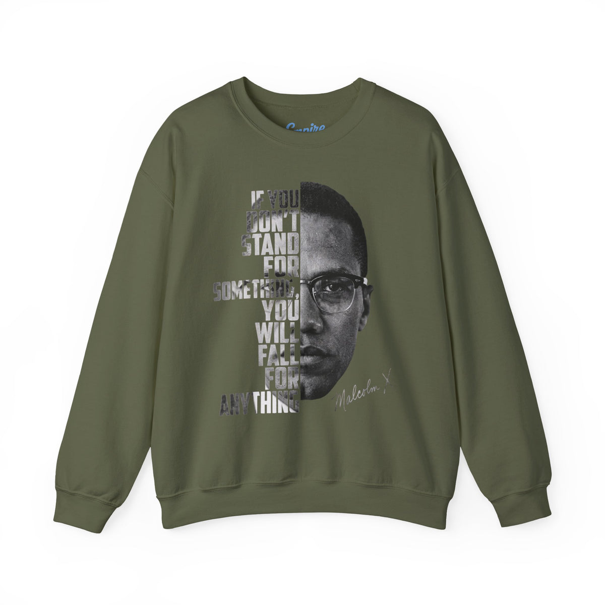 Malcolm X Quote Crewneck Sweatshirt