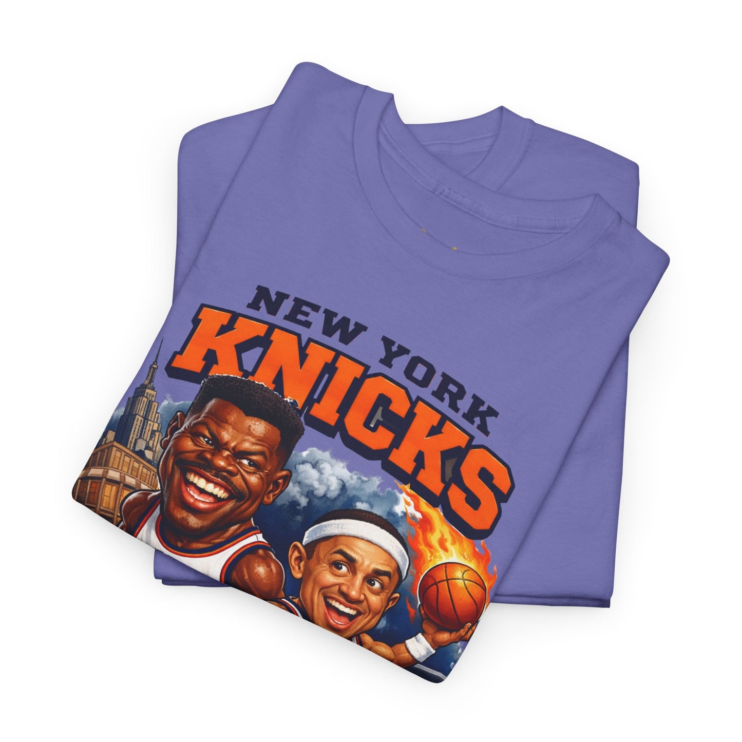 New York Knicks Patrick Ewing & John Starks Retro Basketball Tee