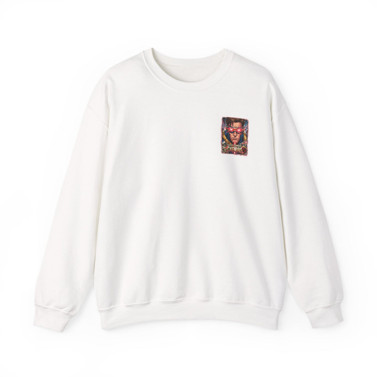 Cyclops Graphic Sweatshirt — Retro X‑Men Laser Portrait Crewneck