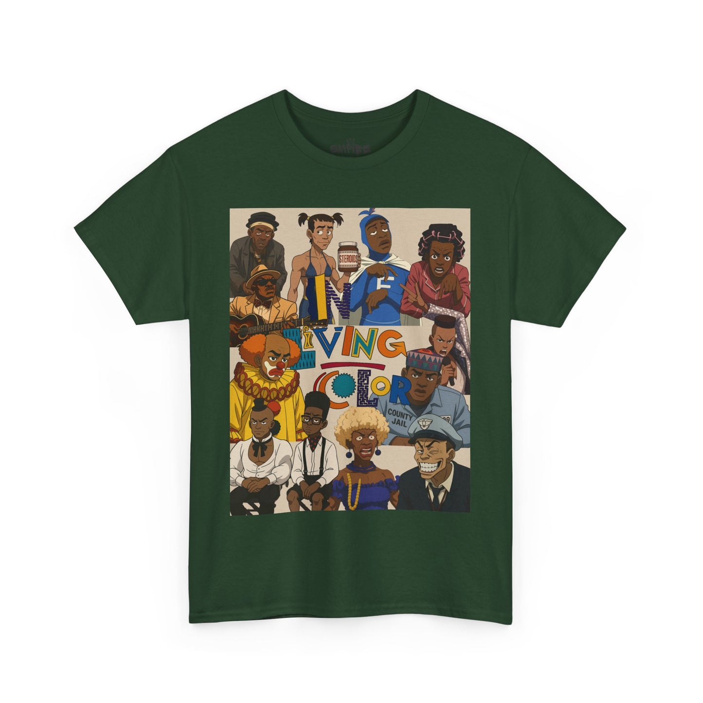 "In Living Color" Vibrant Graphic Tee for Retro 90s