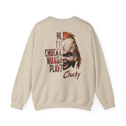 Chucky Horror Movie Graphic Crewneck Sweatshirt