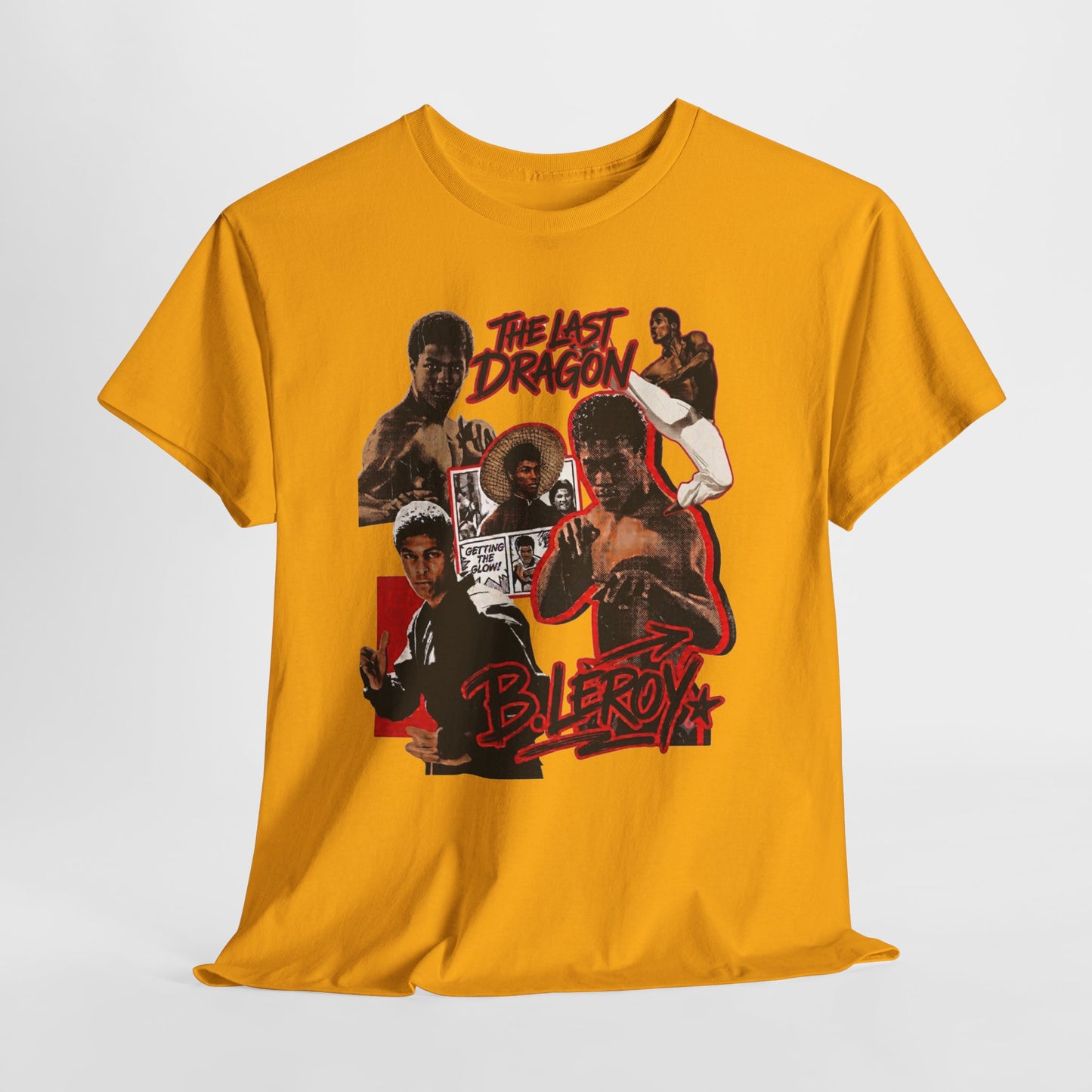 The Last Dragon Collage Tee — Retro Martial Arts Movie Poster T-Shirt