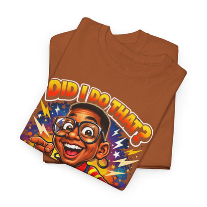 Did I Do That? Steve Urkel Tee – Retro 90s Family Matters Graphic Shirt