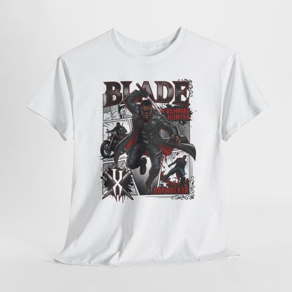 Blade Vampire Hunter Graphic Tee — Retro Comic Movie Poster T-Shirt