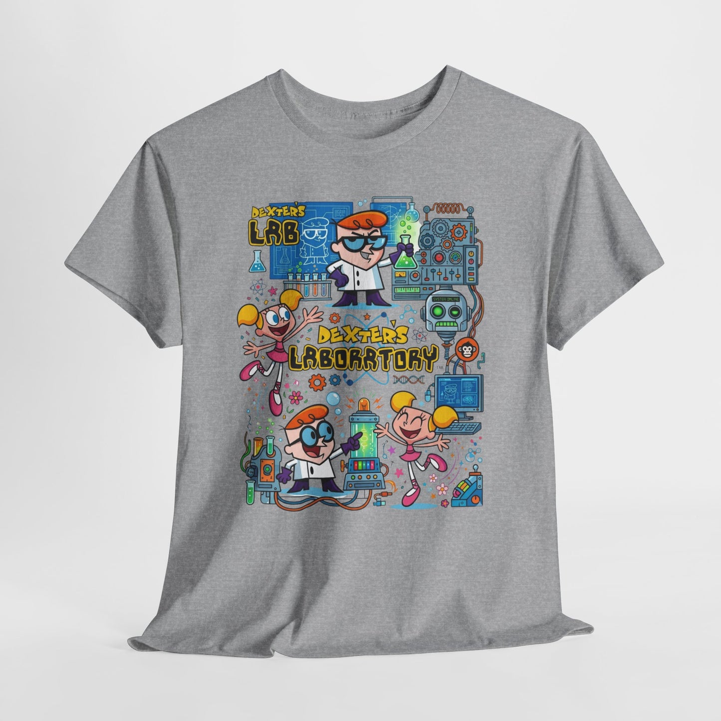 Dexter’s Laboratory Cartoon Tee — Retro Kids’ Science Lab Graphic T-Shirt