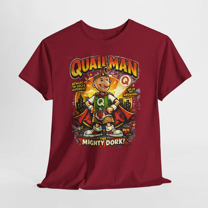 Quailman Mighty Dork T-Shirt — Retro Cartoon Graphic Tee