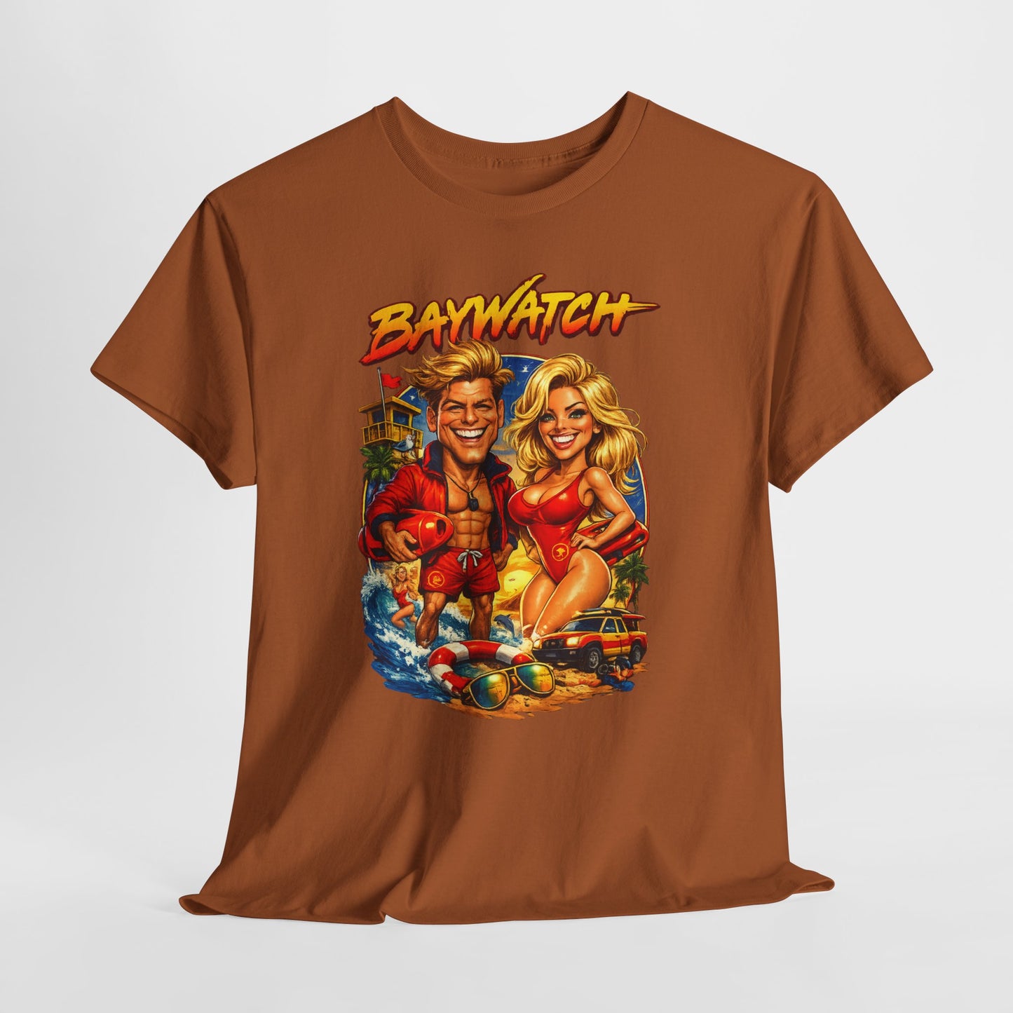 Baywatch Retro Beach T-Shirt — Vintage Lifeguard Graphic Tee
