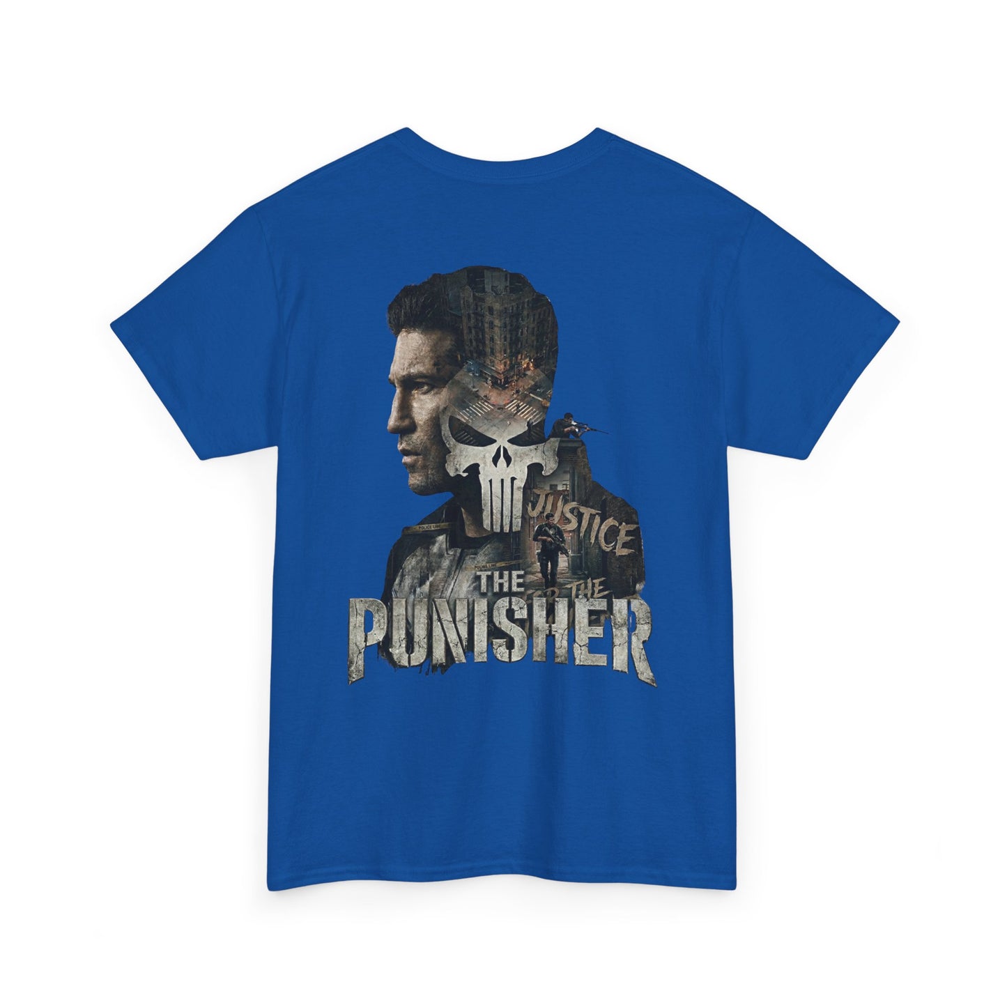 Punisher Graphic Tee — Skull Logo Front & The Punisher Portrait Back