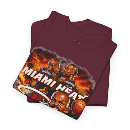 Miami Heat Retro Players Graphic Tee — Vintage Basketball Fan Shirt
