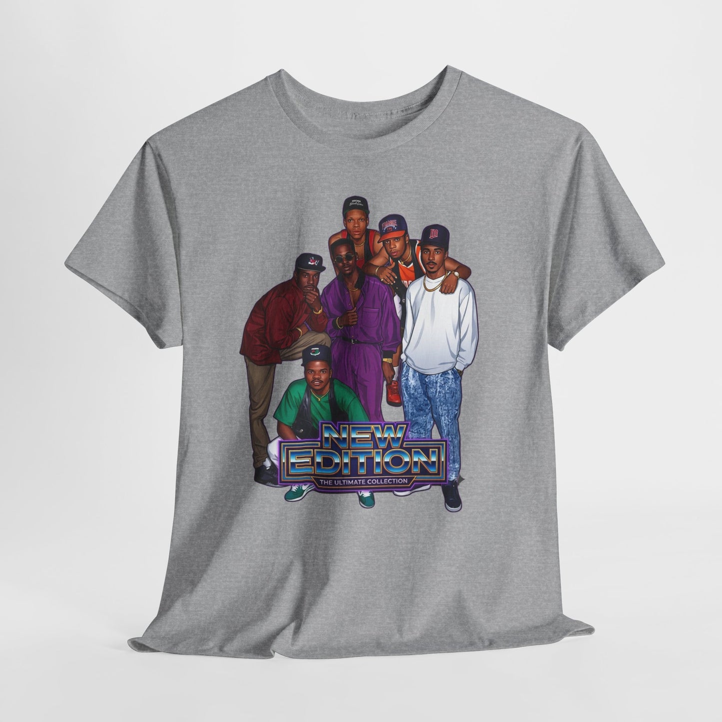 Vintage New Edition Graphic Tee – "The Ultimate Collection" Retro Portrait T-Shirt