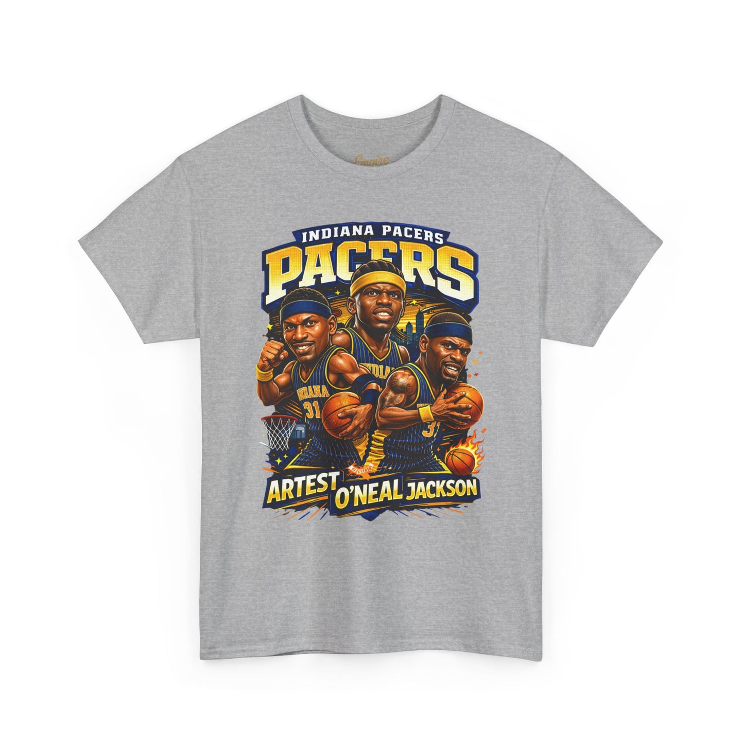 Indiana Pacers Vintage Players Graphic Tee — "Pacers" O'Neal & Jackson Tribute