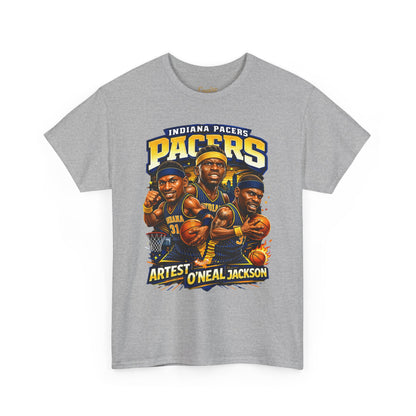 Indiana Pacers Vintage Players Graphic Tee — "Pacers" O'Neal & Jackson Tribute