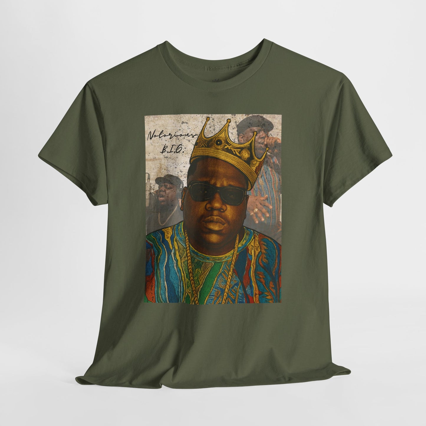 Retro Biggie Smalls Hip-Hop Icon Unisex Heavy Cotton Tee