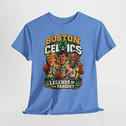 Boston Celtics "Legends of the Parquet" Tee - Retro Basketball Fan Shirt