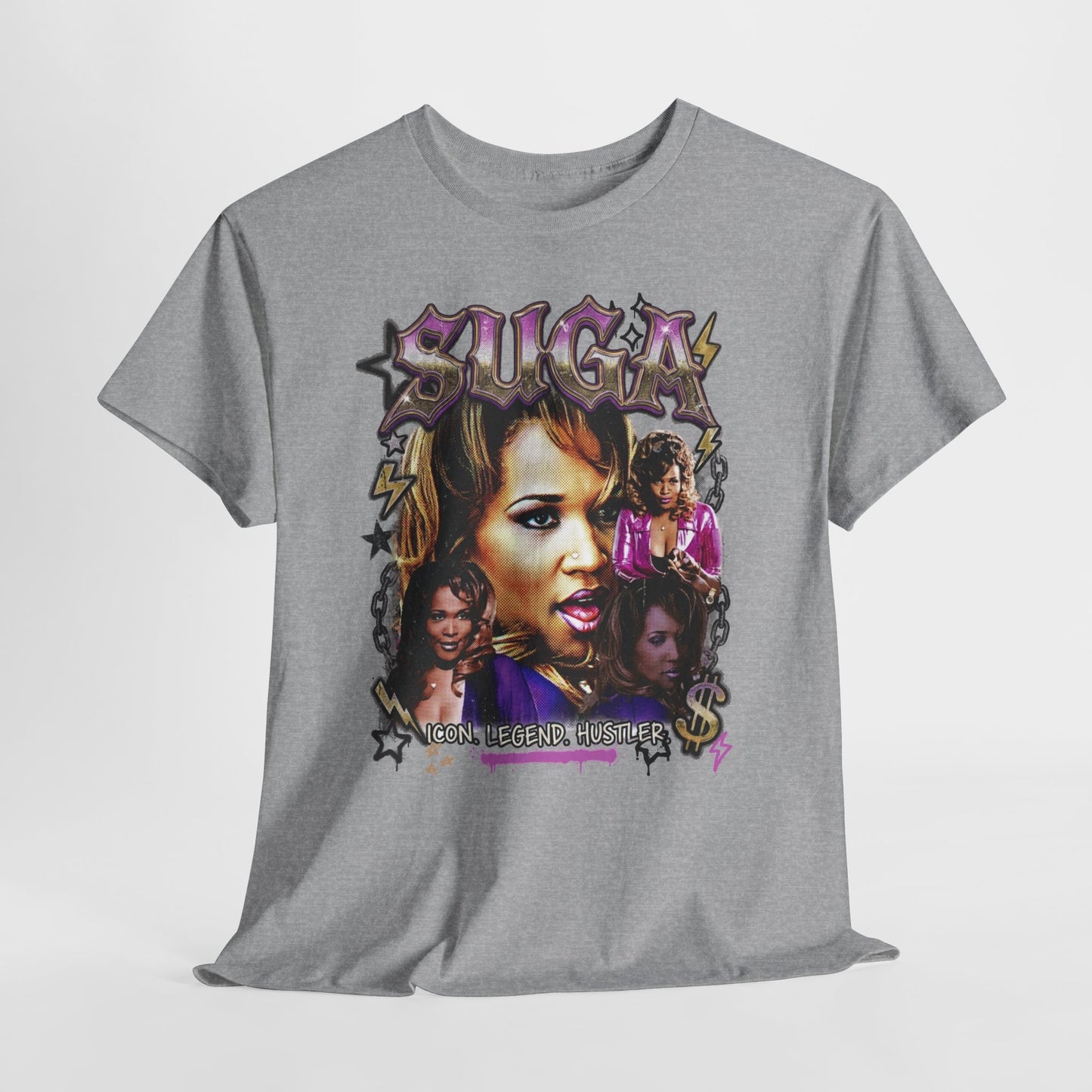 Suga Tribute Tee — Retro Movie Collage Graphic T-Shirt