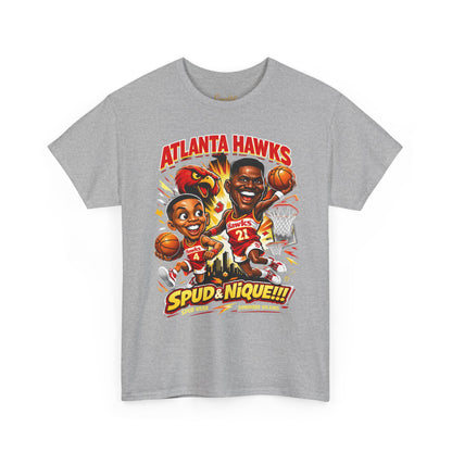 Atlanta Hawks 'Spud & Nique' Graphic Tee — Retro Basketball Fans Shirt