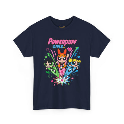 Powerpuff Girls Graphic Tee — Retro Cartoon Team Shirt