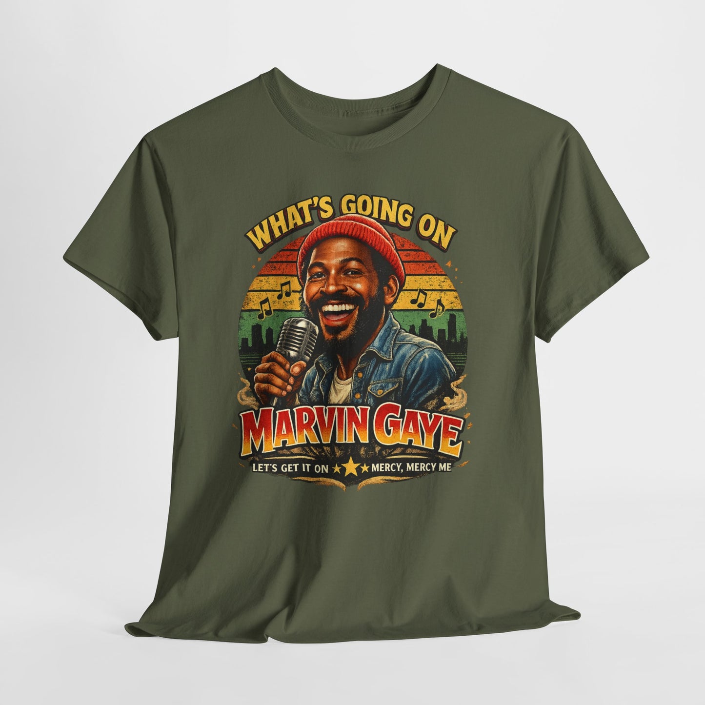 Marvin Gaye Tribute Tee, Vintage Music T-Shirt, Unisex Cotton Tee, Retro Style Shirt, Gift for Music Lovers, Perfect for Concerts