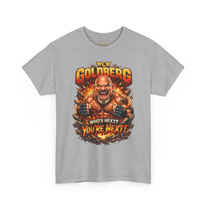 WCW Goldberg 'Who's Next? You're Next!' T-Shirt – Retro Wrestling Fan Tee