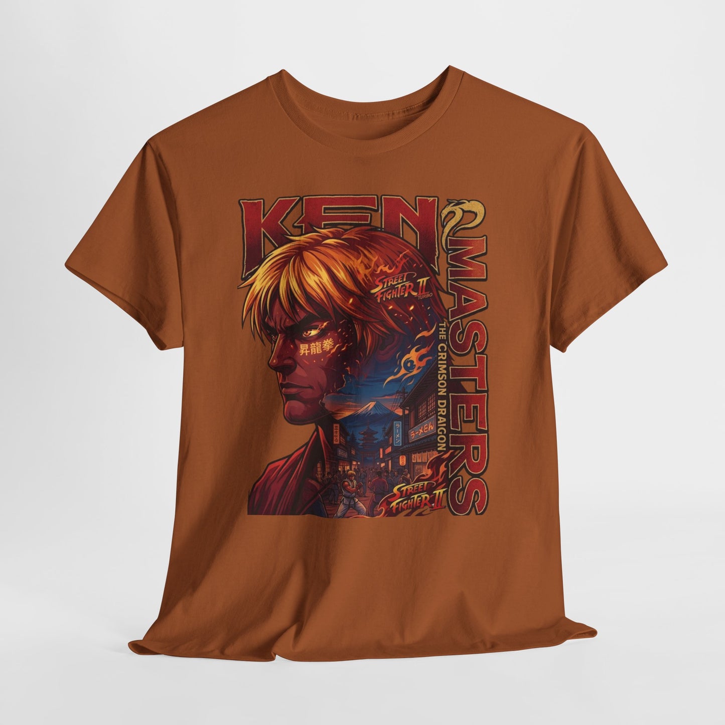 Ken Masters Portrait Tee — Retro Street Fighter Graphic T-Shirt