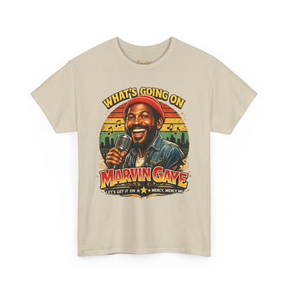Marvin Gaye Tribute Tee, Vintage Music T-Shirt, Unisex Cotton Tee, Retro Style Shirt, Gift for Music Lovers, Perfect for Concerts