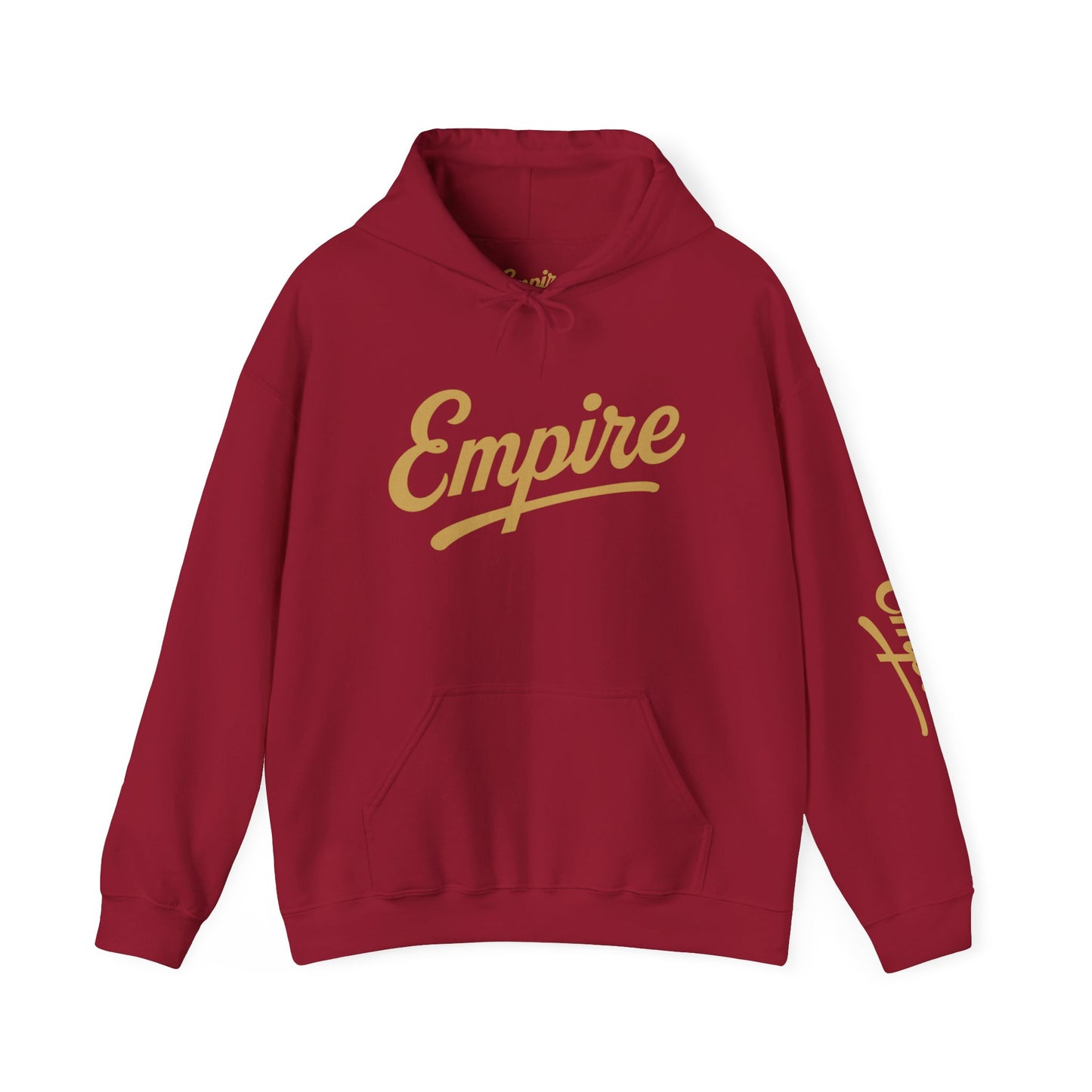 Empire Classic Hoodie | White Gold Logo Streetwear Sweatshirt