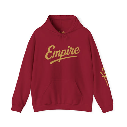 Empire Classic Hoodie | White Gold Logo Streetwear Sweatshirt