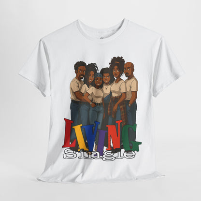 'Living Single' - Nostalgic TV Show T-Shirt for Fans