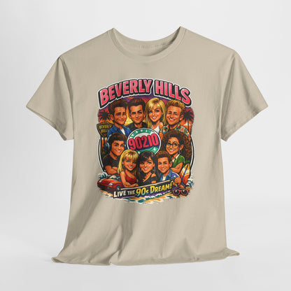 90s TV Cast Graphic Tee — 'Beverly Hills 90210' Retro Reunion Shirt