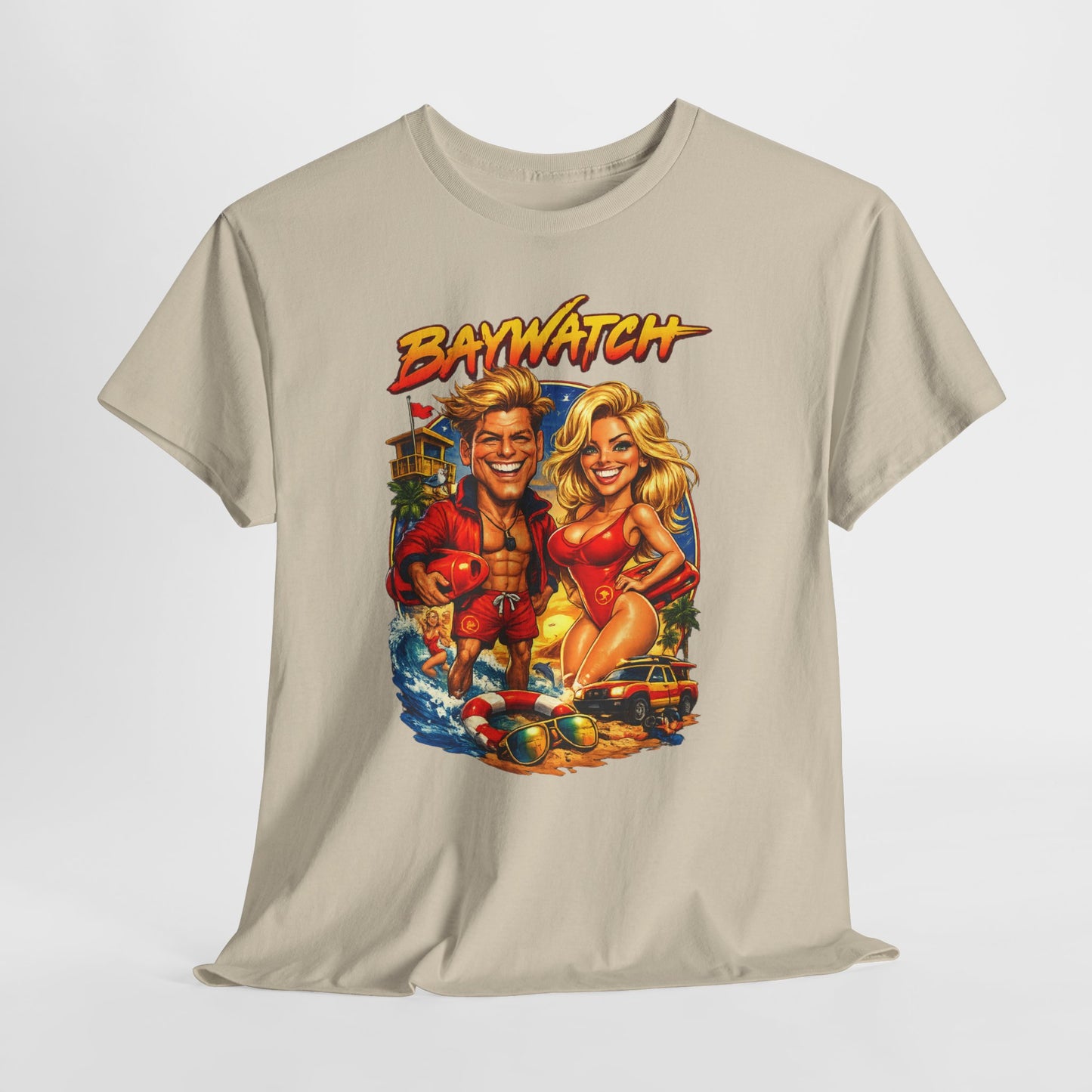 Baywatch Retro Beach T-Shirt — Vintage Lifeguard Graphic Tee