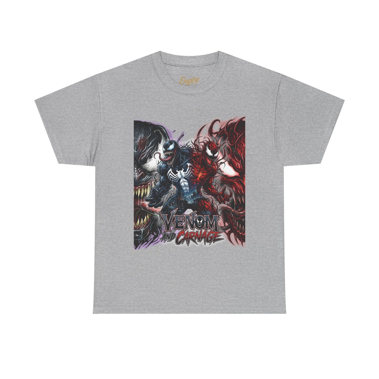 Venom vs Carnage Graphic Tee - Comic Movie Villains Shirt