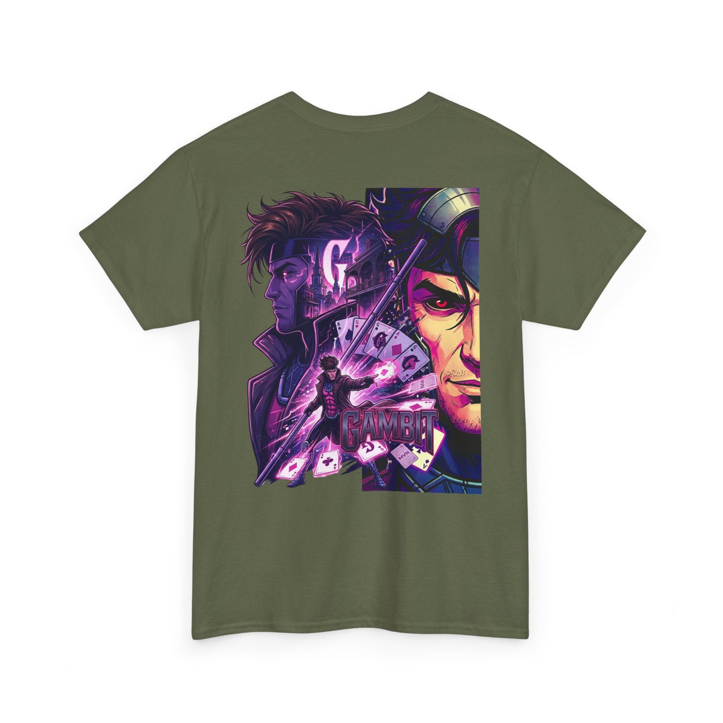 Neon Noir Anime Portraits T‑Shirt