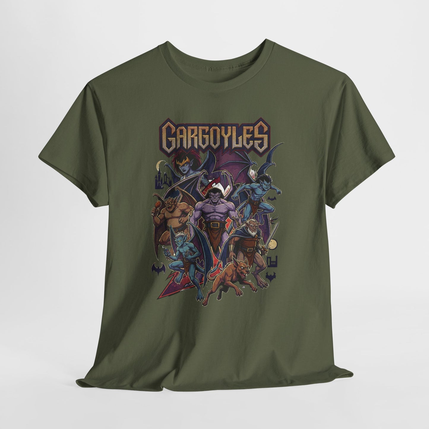 Gargoyles Graphic Tee — Retro Animated Monsters Shirt