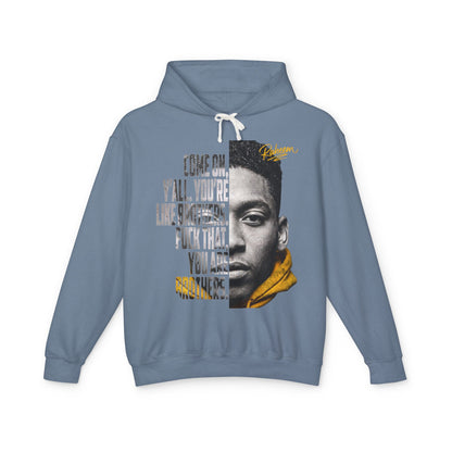 Raheem "Juice" Quote Hoodie – 'Come On Y'all You're Like Brothers' Graphic Hoodie