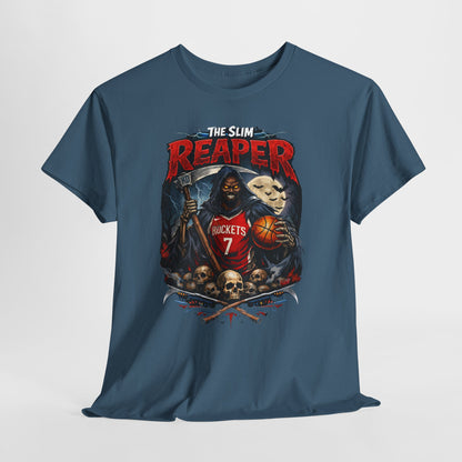 Grim Reaper Basketball Tee — "The Slim Reaper" Graphic T-Shirt