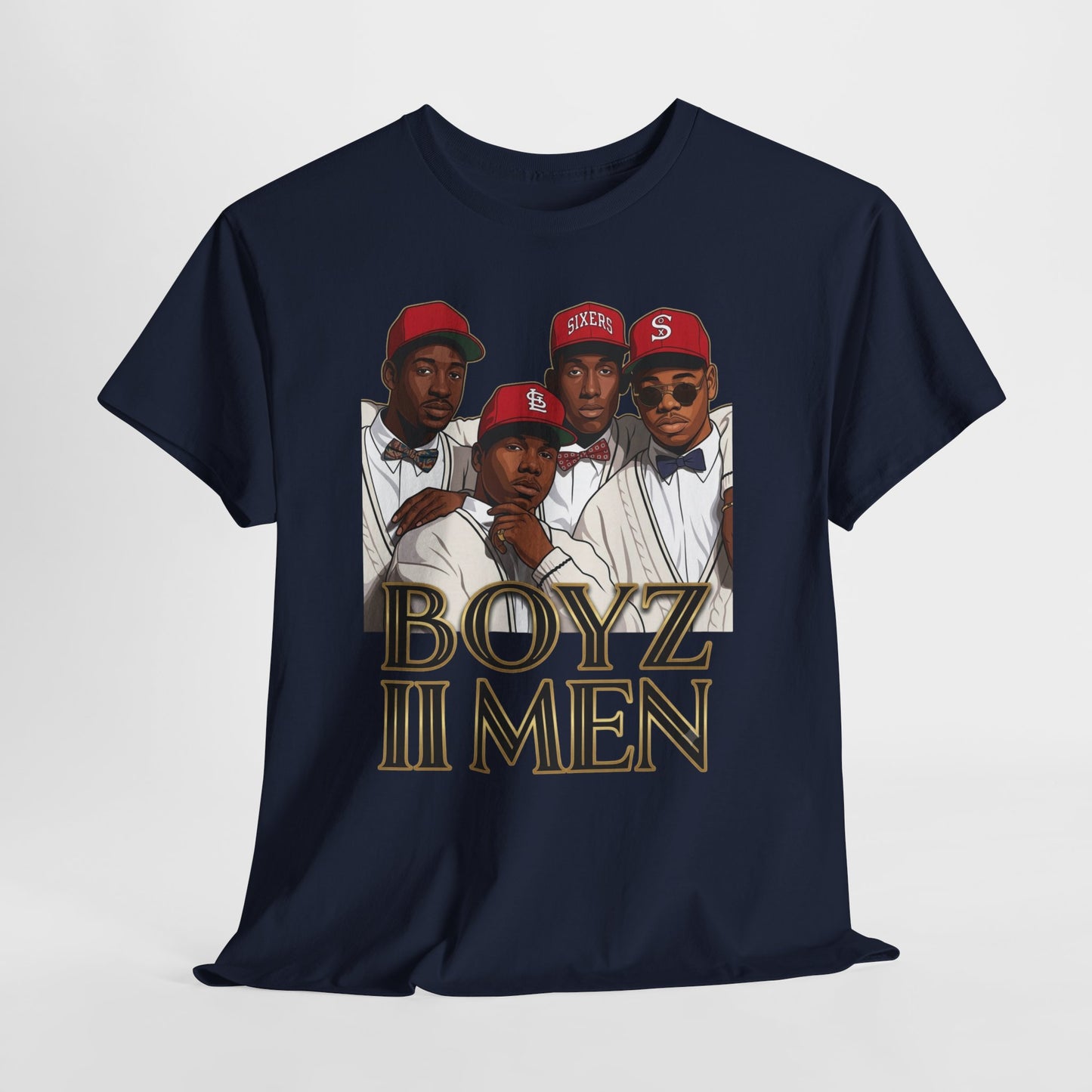 Boyz II Men Classic Portrait Graphic Tee - Retro R&B 90s Style