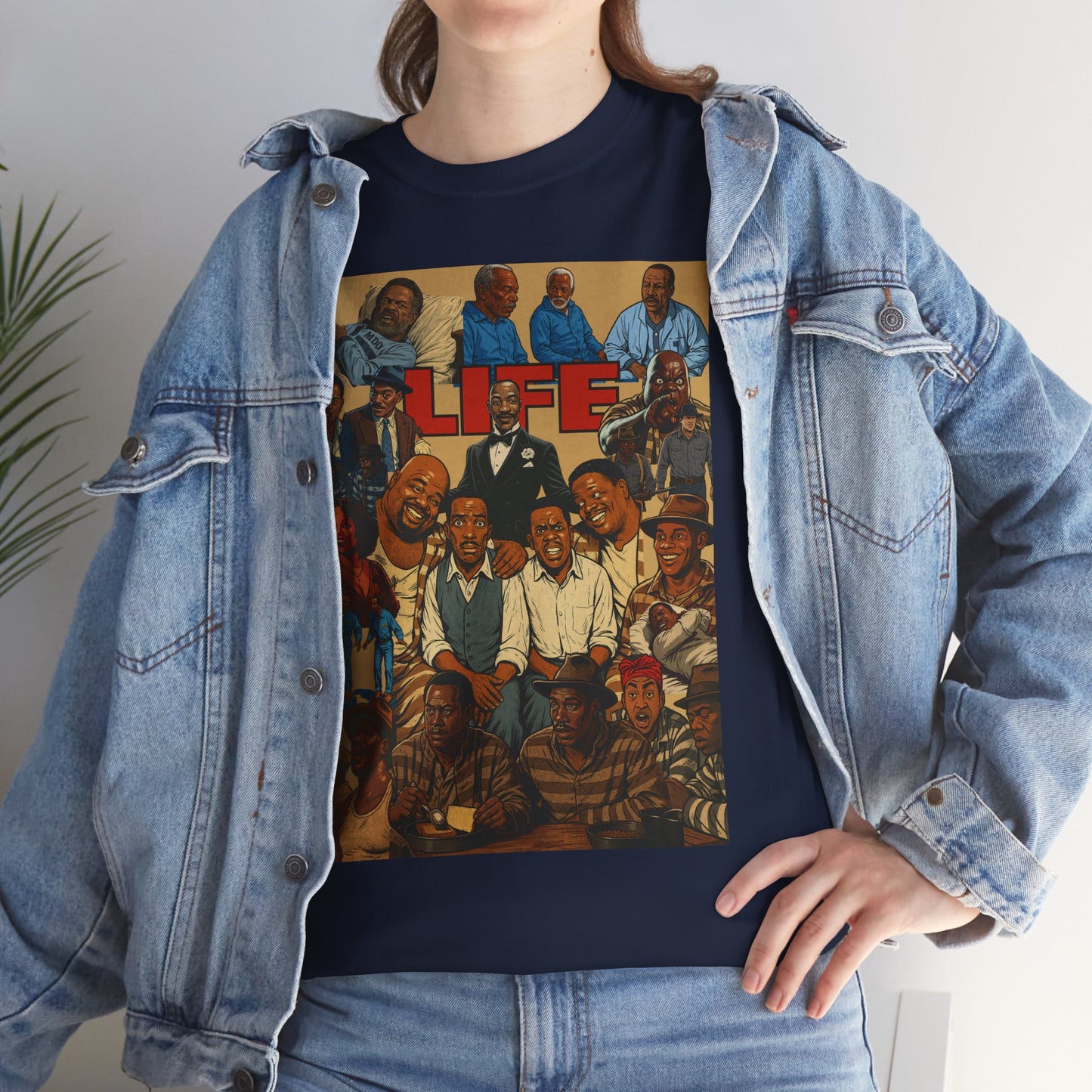 Retro Life Graphic Tee, Unisex Heavy Cotton T-Shirt, Vintage Style Shirt, Casual Wear, Unique Gift Idea