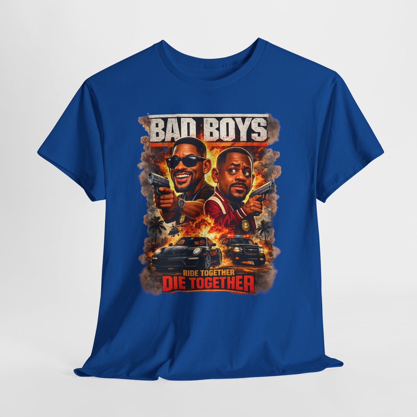 Bad Boys Movie Poster Tee — "Ride Together, Die Together" Graphic T-Shirt